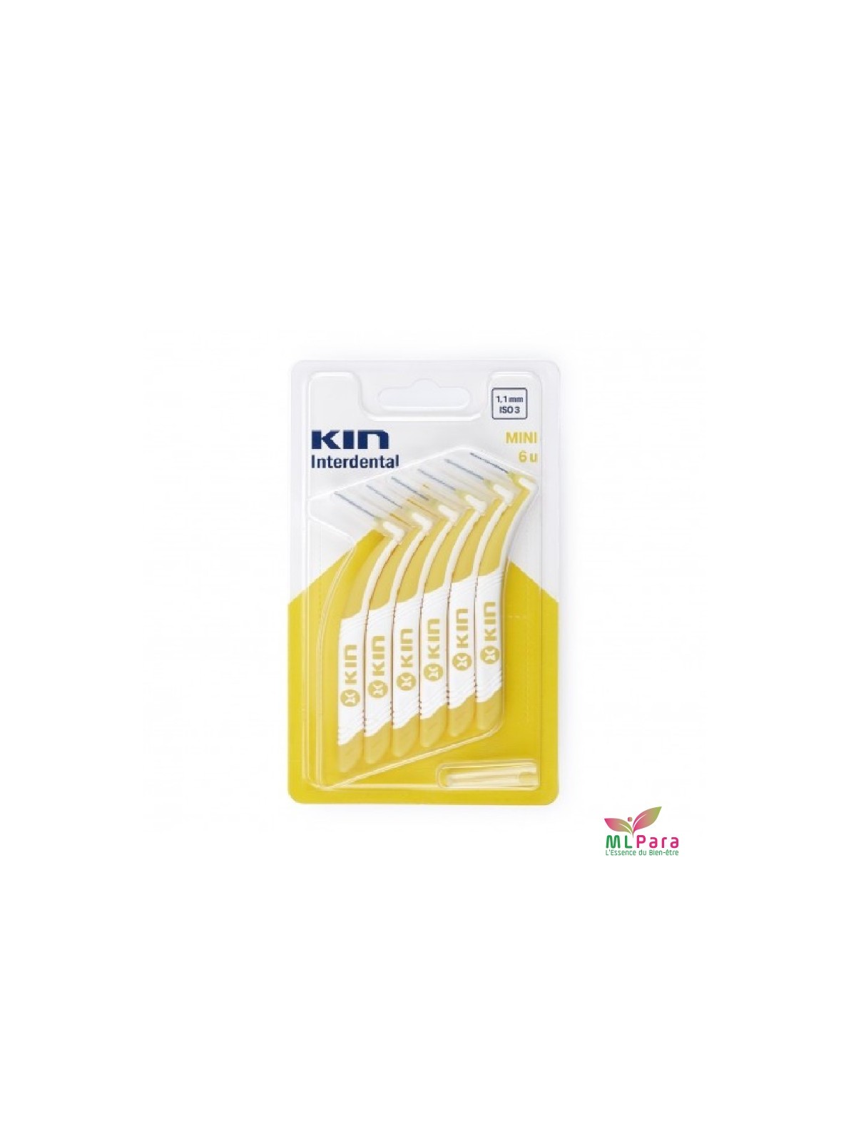 KIN brossette mini 1.1mm 5 unites(jaune)