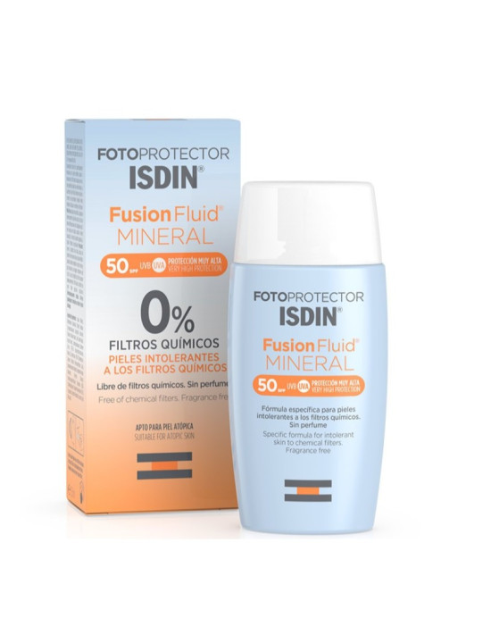 Ecran solaire invisible ISDIN Fusion Fluid Mineral SPF 50