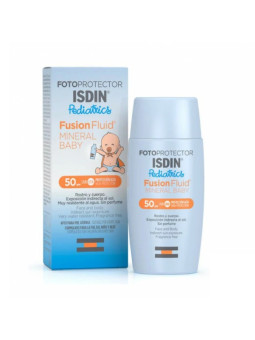 Ecran solaire liquide pour bébés ISDIN fotoprotector fluid mineral baby spf50