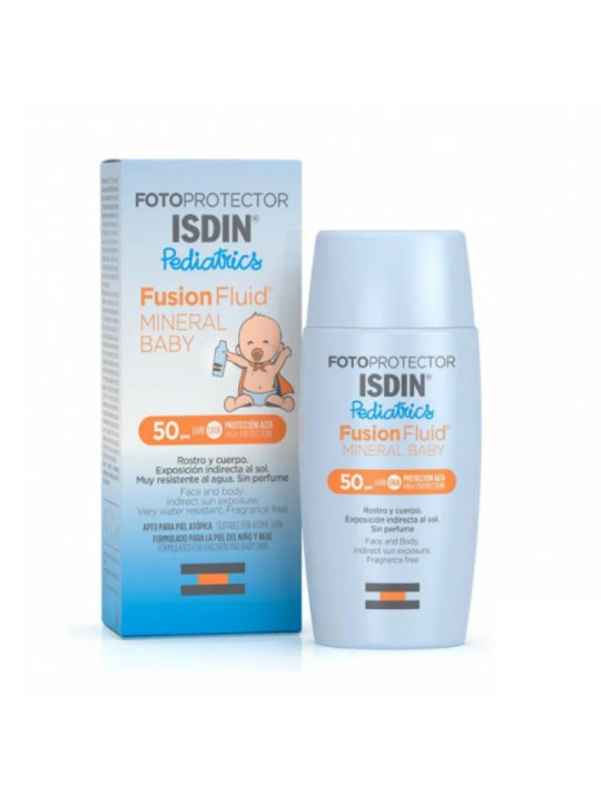 Ecran solaire liquide pour bébés ISDIN fotoprotector fluid mineral baby spf50