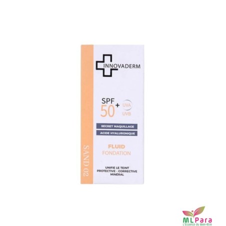 INNOVADERM ECRAN SOLAIRE FLUID SPF50+ 02 SAND 30ML
