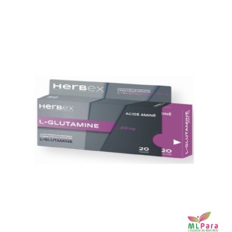 HERBEX l-glutamine 300mg bt/20 gel