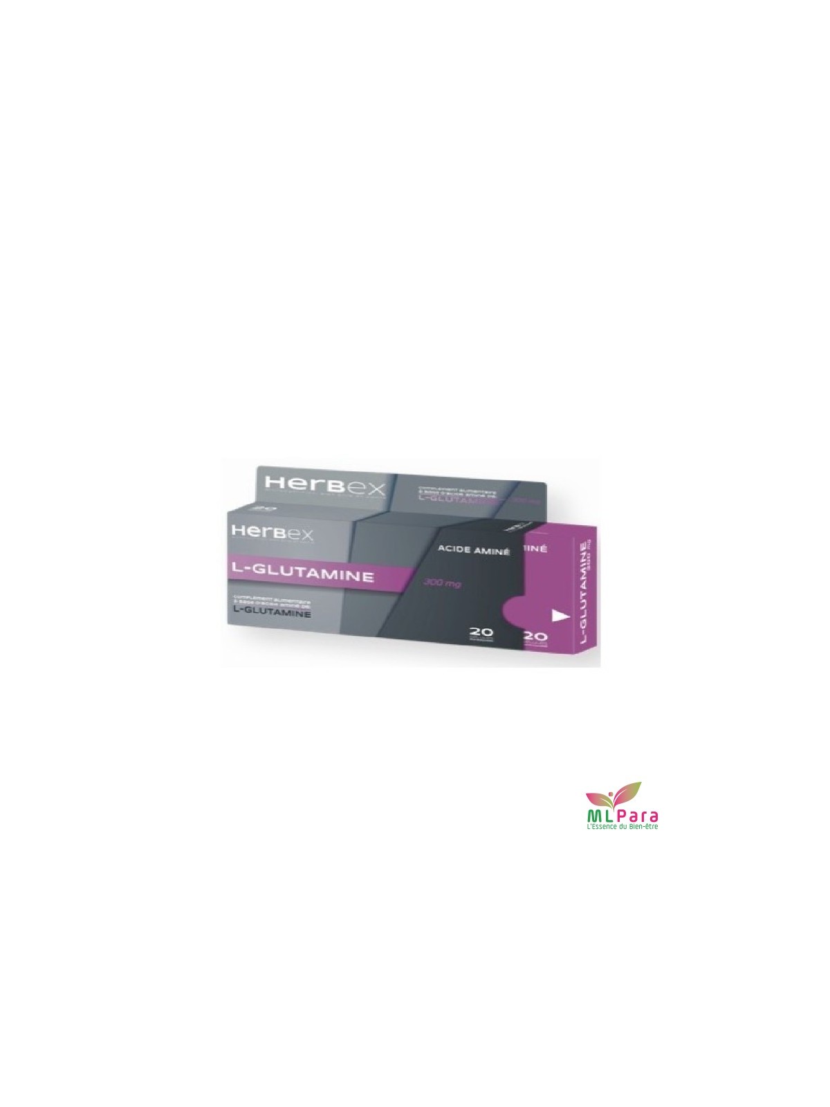 HERBEX l-glutamine 300mg bt/20 gel