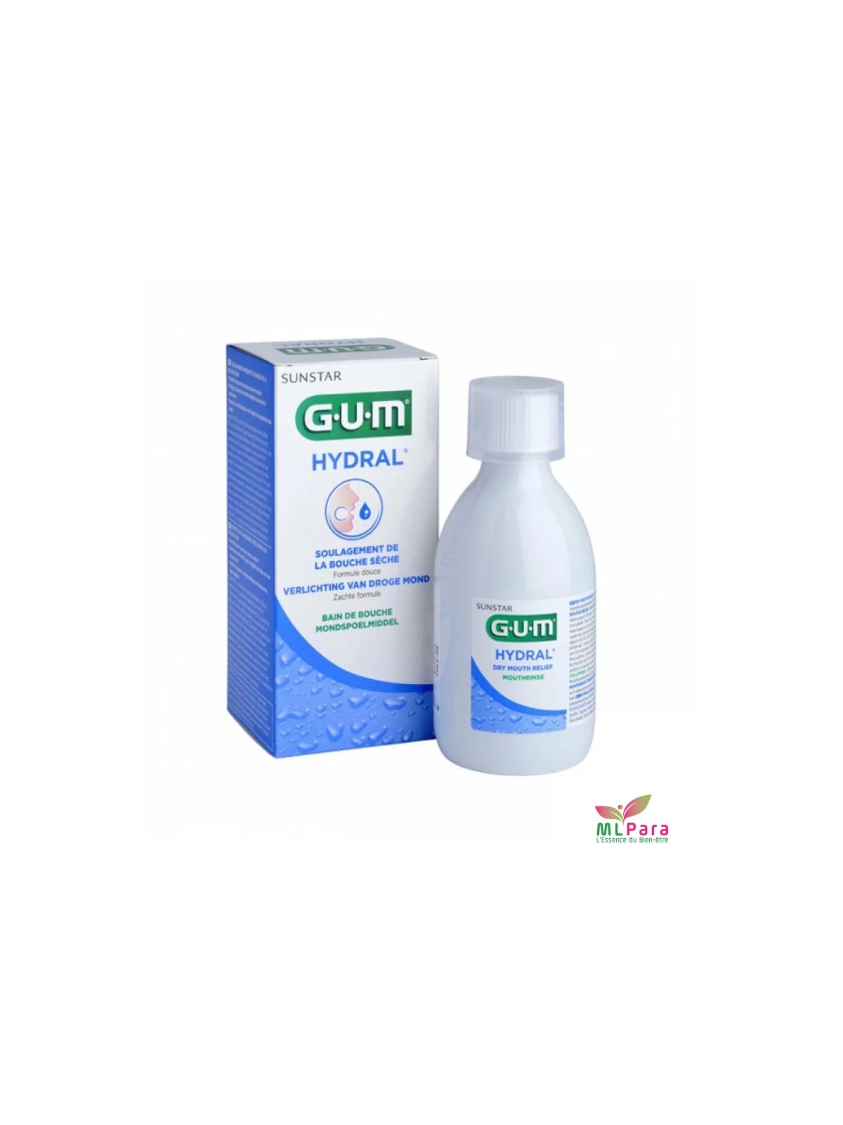 GUM hydral bain de bouche bouche seche 300 ml GUM hydral bain de bouche bouche seche 300 ml