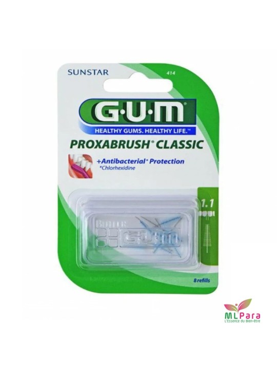 GUM brossettes 414 ultra fine coniq b/8