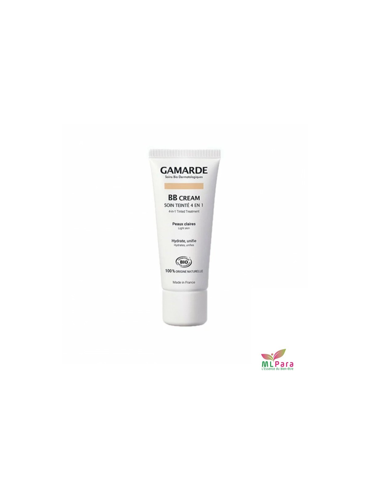 GAMARDE bb cream soin teinte 4 en 1 peaux clair 40ml