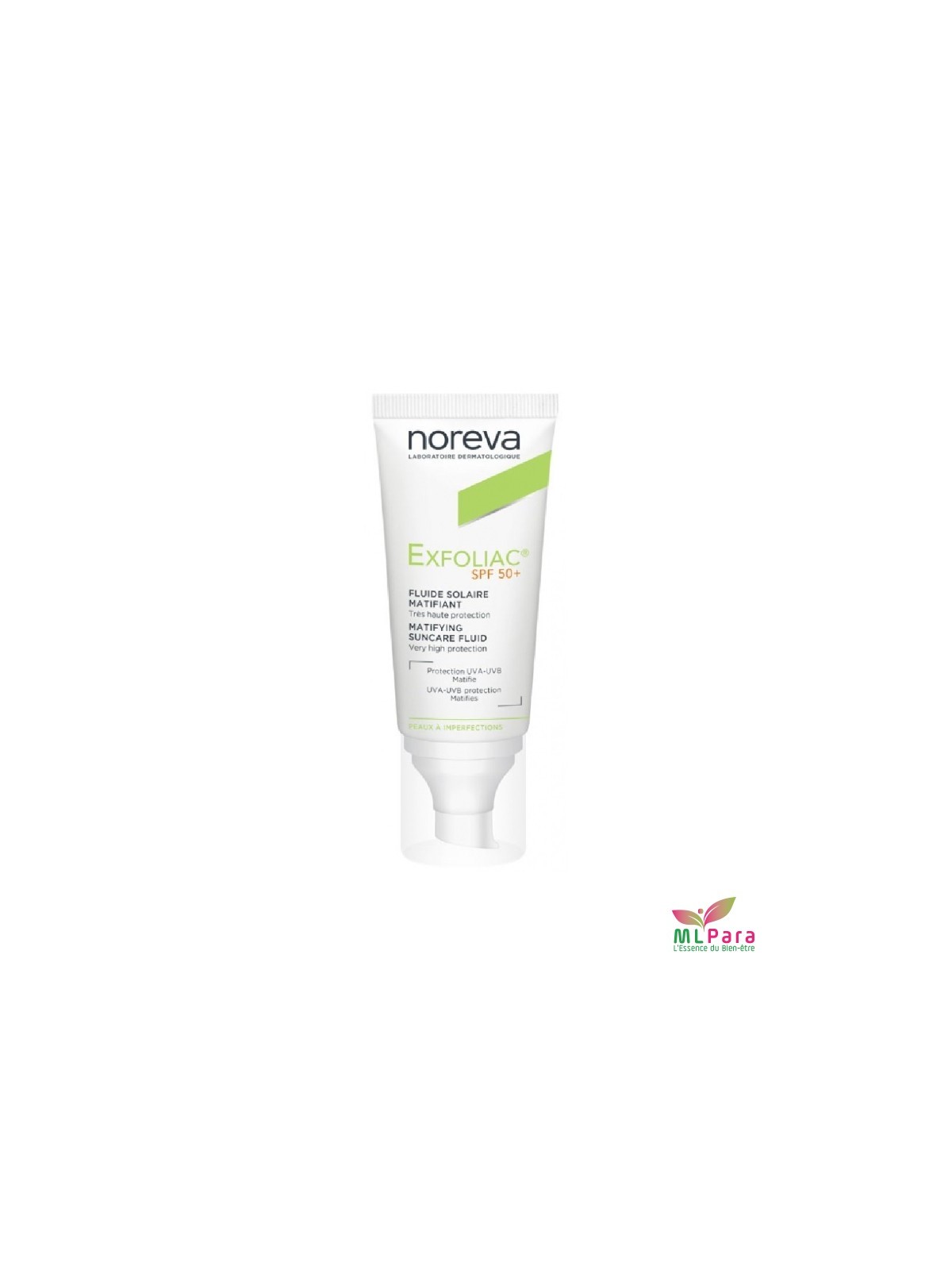Noreva Exfoliac Fluide Solaire Matifiant SPF50+ 40 ml