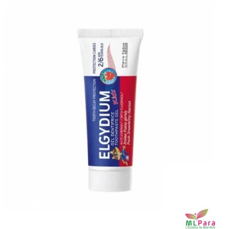 ELGYDIUM  kids dentifrice fraise 50ml 2/6 ans