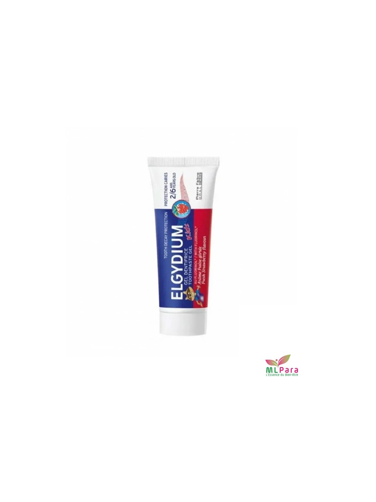 ELGYDIUM kids dentifrice fraise 50ml 2/6 ans ELGYDIUM kids dentifrice fraise 50ml 2/6 ans