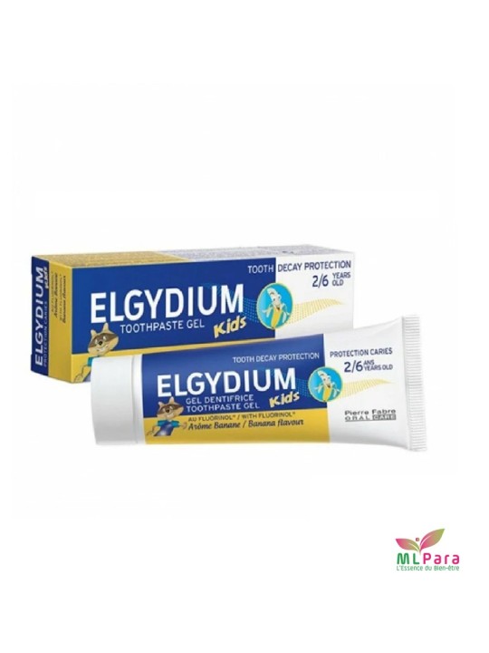 ELGYDIUM kids dentifrice banane 50ml 2/6 ans