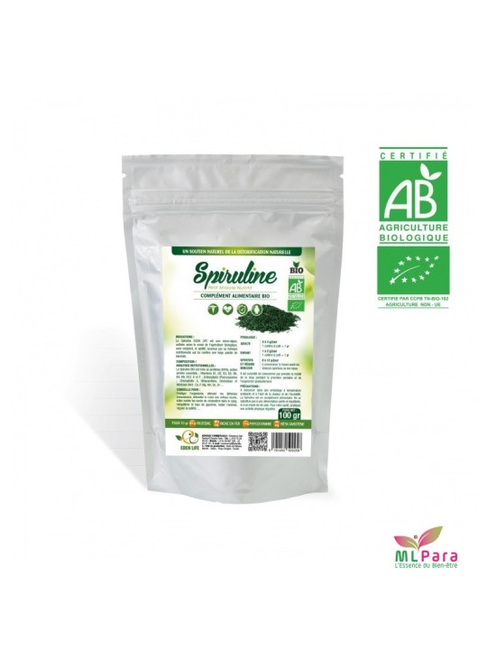 EDEN LIFE SPIRULINE PAILLETTES 100 GR
