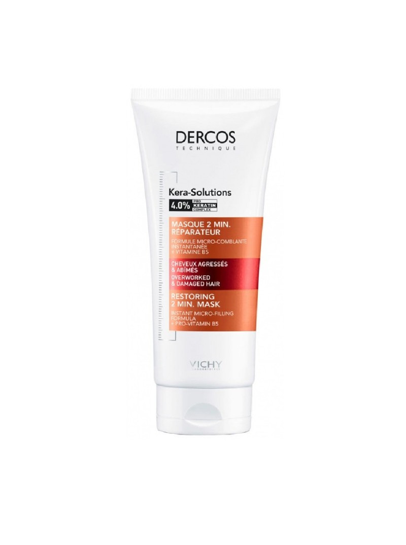 Vichy Dercos Kera Solutions Masque  Réparateur Cheveux Agressés et Abîmés  150 ML