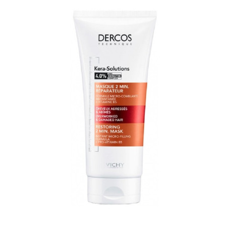 Vichy Dercos Kera Solutions Masque  Réparateur Cheveux Agressés et Abîmés  150 ML