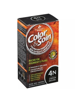 3 CHÊNES COLOR & SOIN COLORATION - 4N CHÂTAIN NATUREL