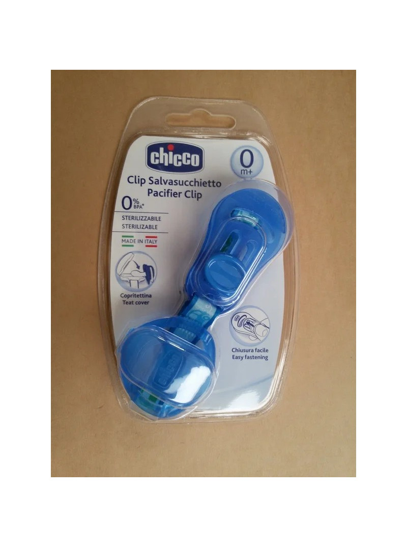 CHICCO ATTACHE SUCET+COUVERC BLEU 72631