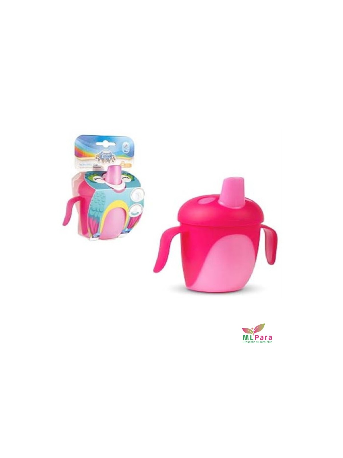CANPOL BABIES  tasse inversable rouge tropical 9m+ 240ml ref76/001