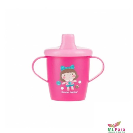 CANPOL BABIES tasse anti deversement toys rose  250 ml ref.31/200