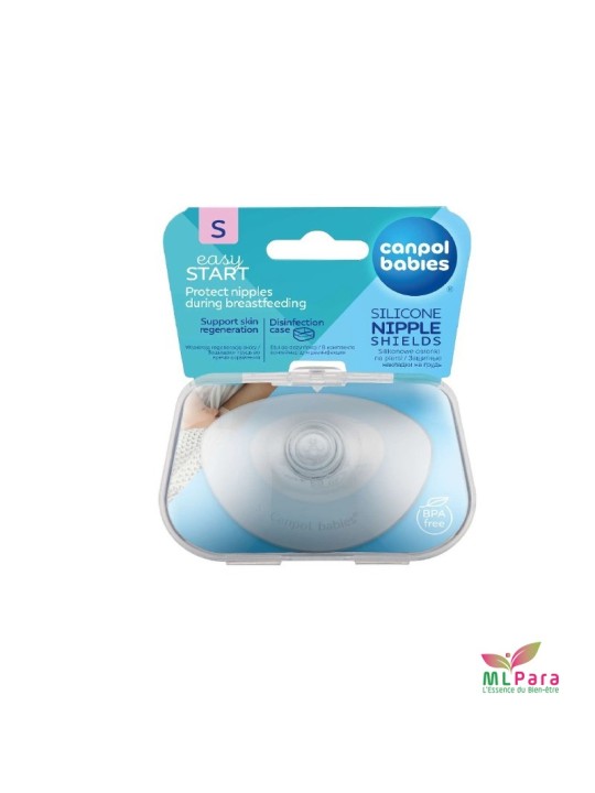 CANPOL BABIES protections de mamelon en silicone "S" BT/2.REF.18/602