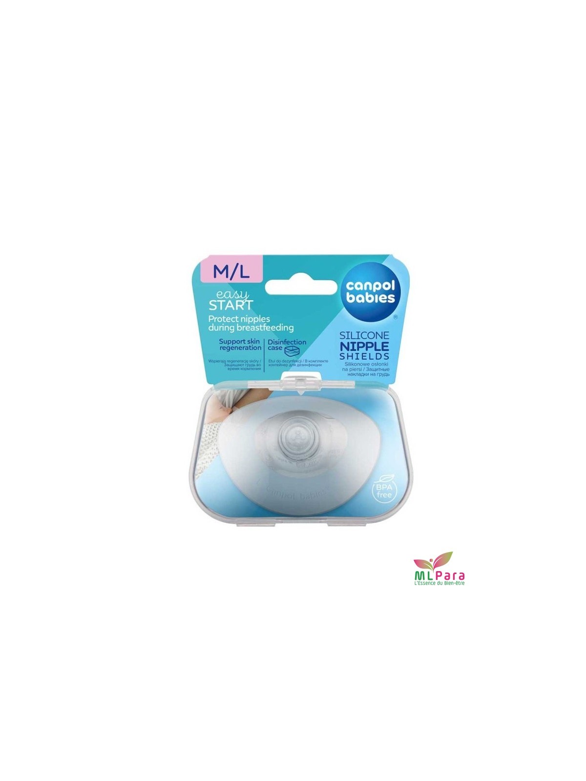 CANPOL babies Protège mamelon en silicone  "L" BT/2.REF 18/603