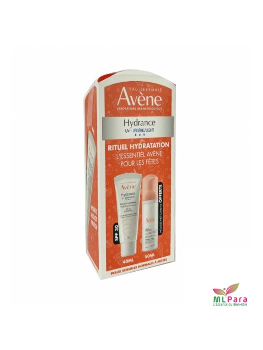 AVENE RITUEL HYDRATATION HYDRANCE UV LÉGÈRE + MOUSSE NETTOYANTE 50ML OFFERTE