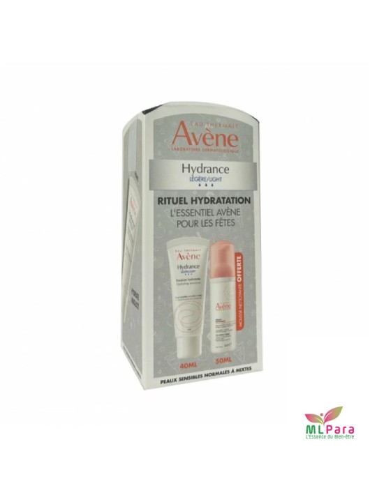 AVENE RITUEL HYDRATATION HYDRANCE LÉGÈRE + MOUSSE NETTOYANTE 50ML OFFERTE