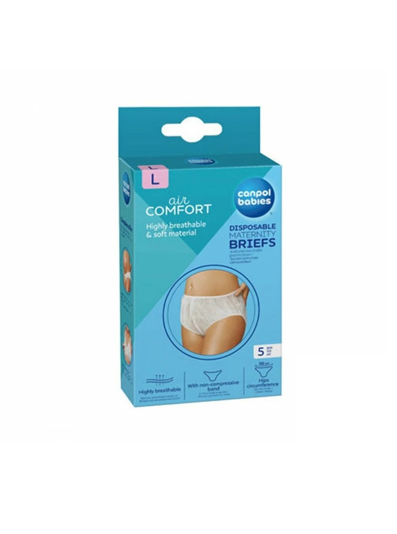 CANPOL BABIES  culottes de maternite jetable bt/5   "L"