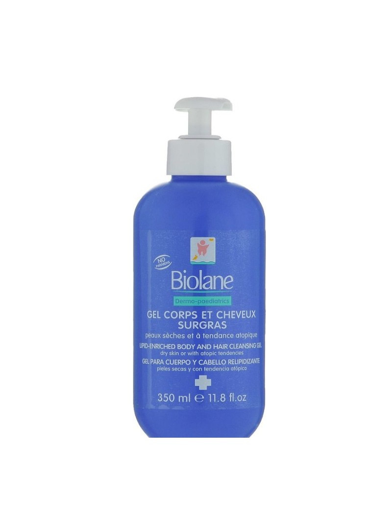 BIOLANE GEL CORPS ET CHEVEUX SURGRAS 350ML