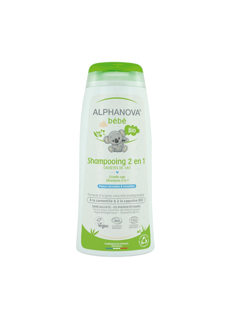 ALPHANOVA SAMPOOING CROUTE DE LAIT 2EN 1 200 ML