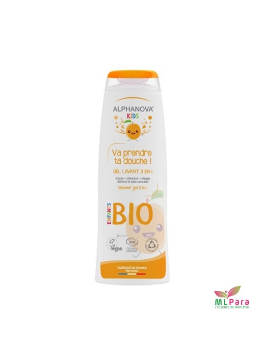 ALPHANOVA GEL LAVANT 3EN1 ABRICOT 250GR