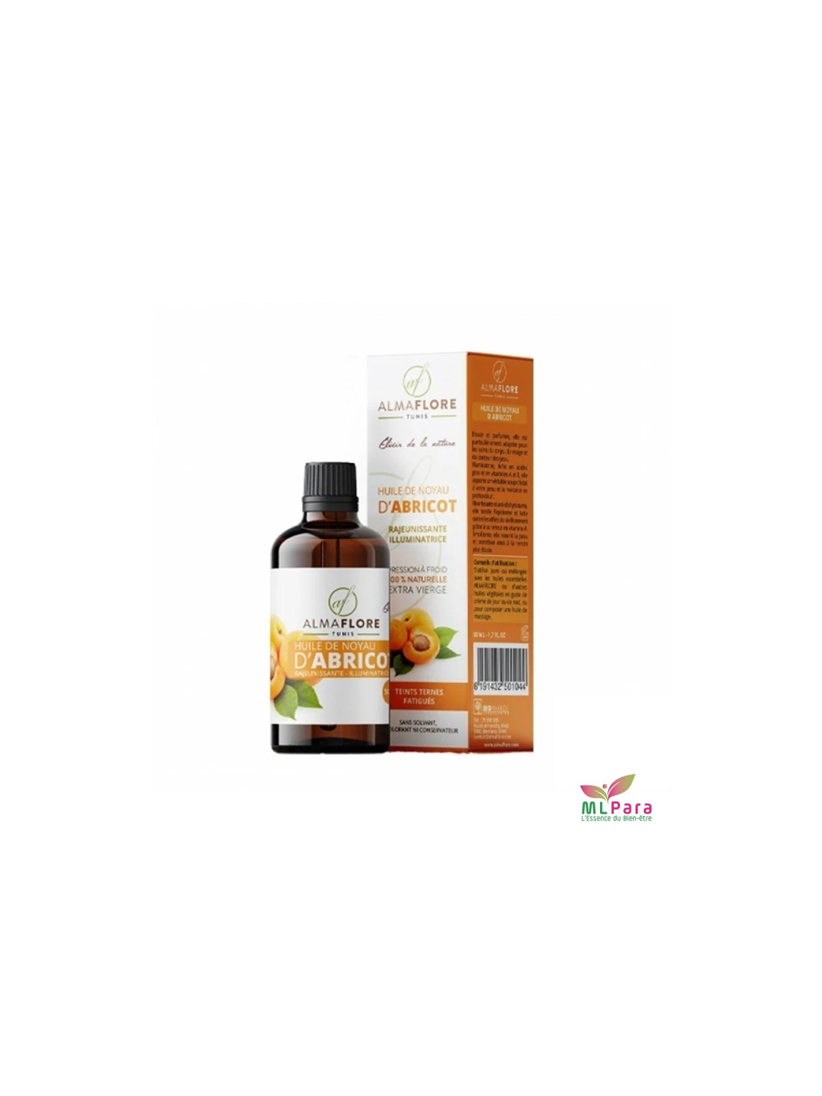 ALMAFLORE HUILE DE NOYAU D'ABRICOT 50 ML