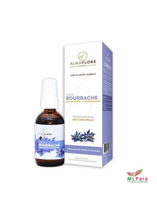 ALMAFLORE HUILE DE BORRACHE 50 ML