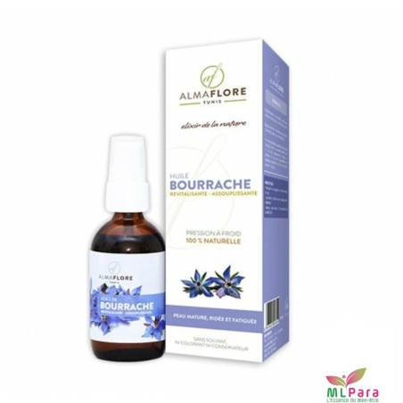 ALMAFLORE HUILE DE BORRACHE 50 ML
