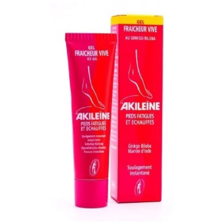 AKILEINE gel fraicheur pieds fatigues et echauffes 50ml