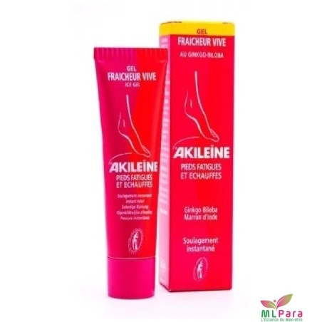AKILEINE gel fraicheur pieds fatigues et echauffes 50ml