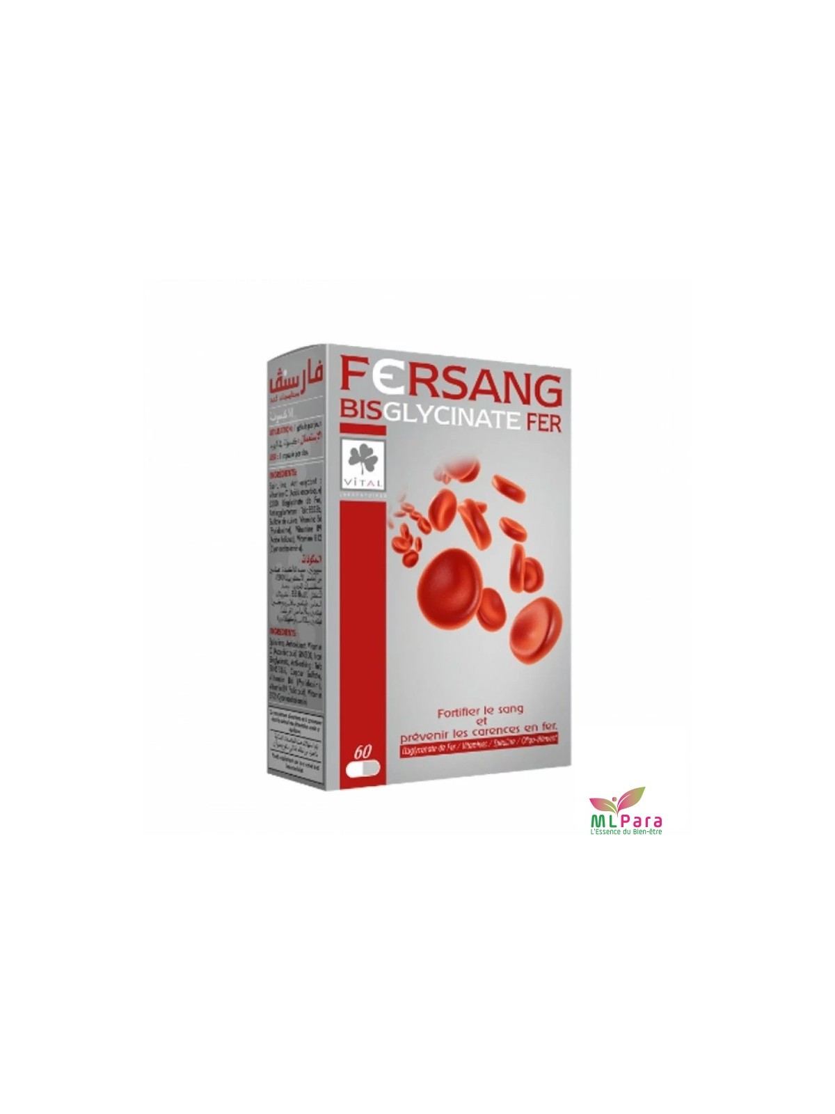 VITAL FERSANG Bisglycinate de Fer 60 Gelules