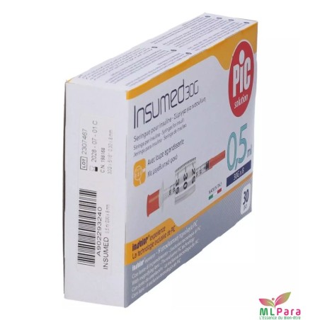 PIC AIGUILLE INSUMED 30G*8MM B/30 0.5ml