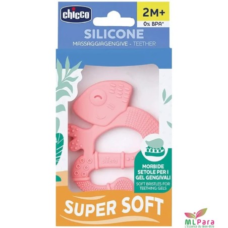 Chicco anneau de dentition iguane 2M+ rose