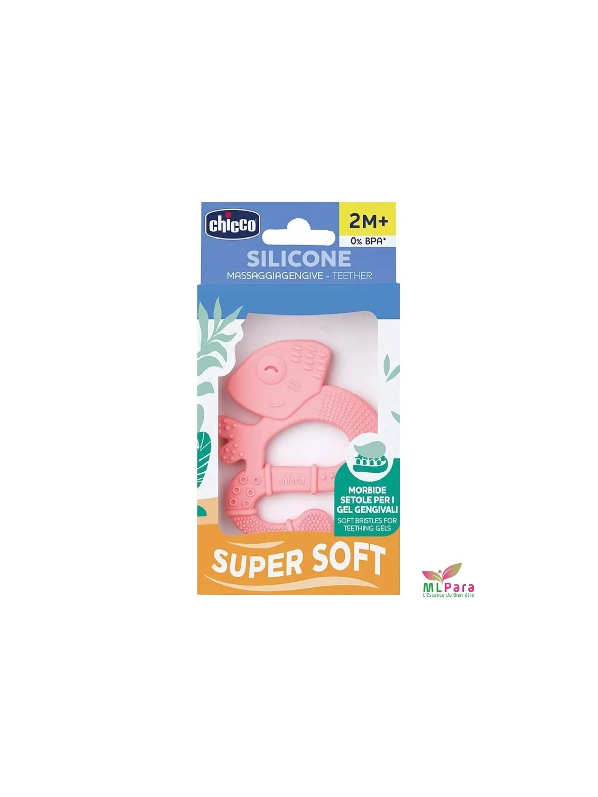 Chicco anneau de dentition iguane 2M+ rose