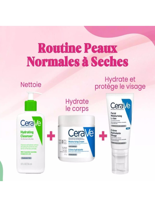 ROUTINE CERAVE POUR LES PEAUX NORMALES A SECHES