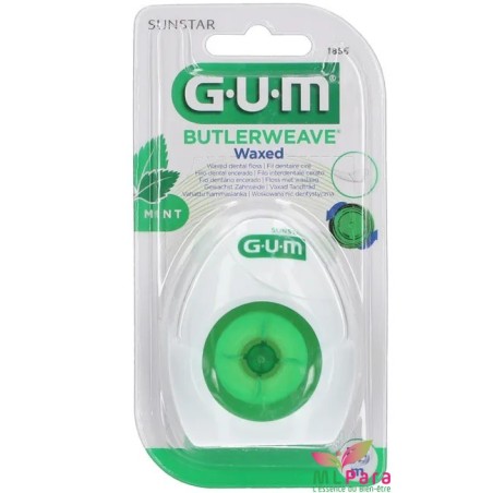 GUM fil dentaire cire menthol 55m 1855