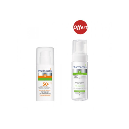 Pharmaceris S Ecran Peau Grasse + Mousse Nettoyante 150ml