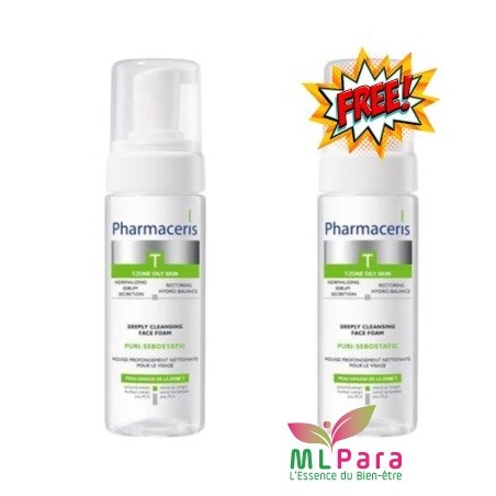PHARMACERIS t puri-sebostatic mousse nettoyante 150ml 1+1 GRATUIT