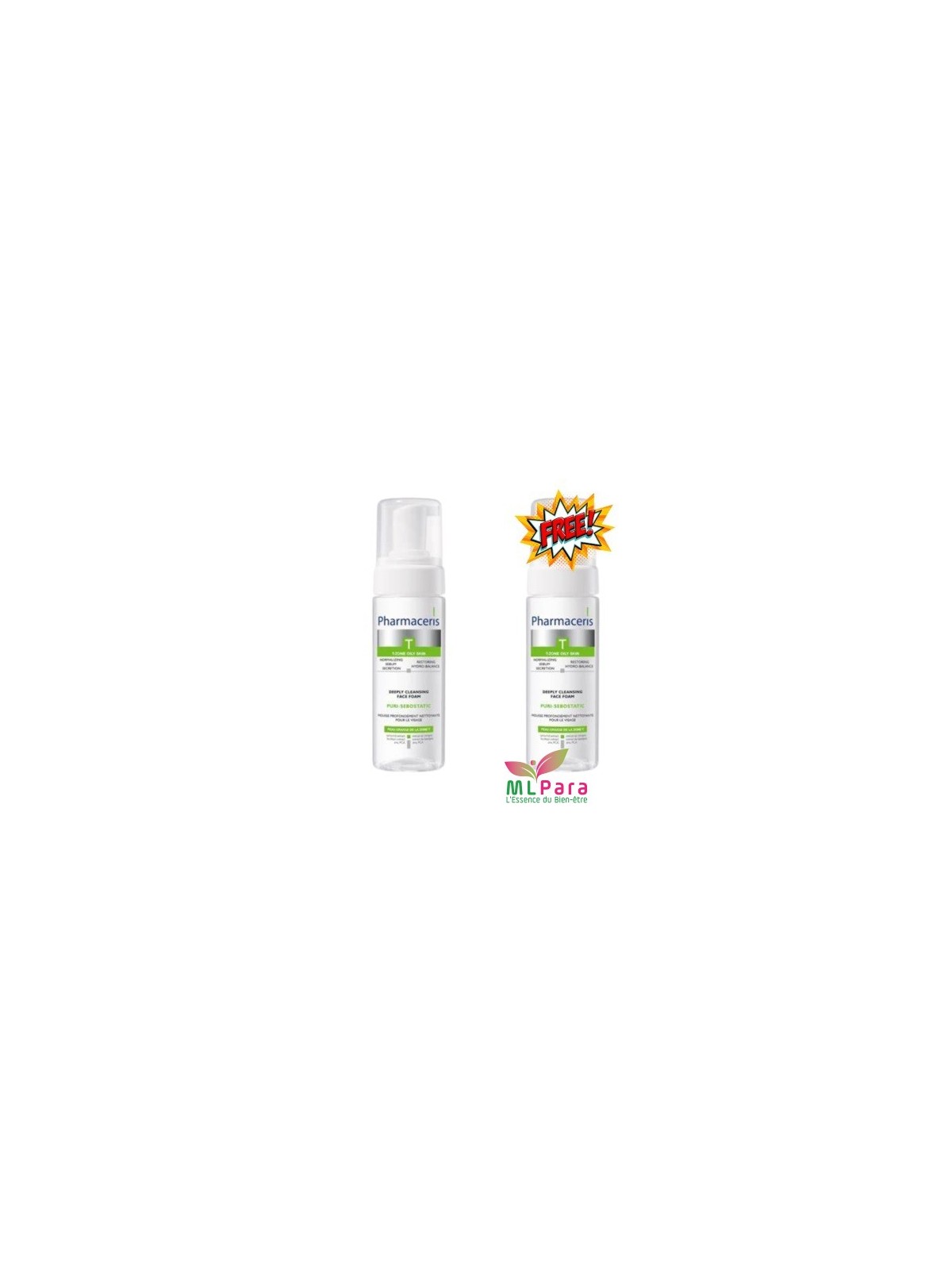 PHARMACERIS t puri-sebostatic mousse nettoyante 150ml 1+1 GRATUIT