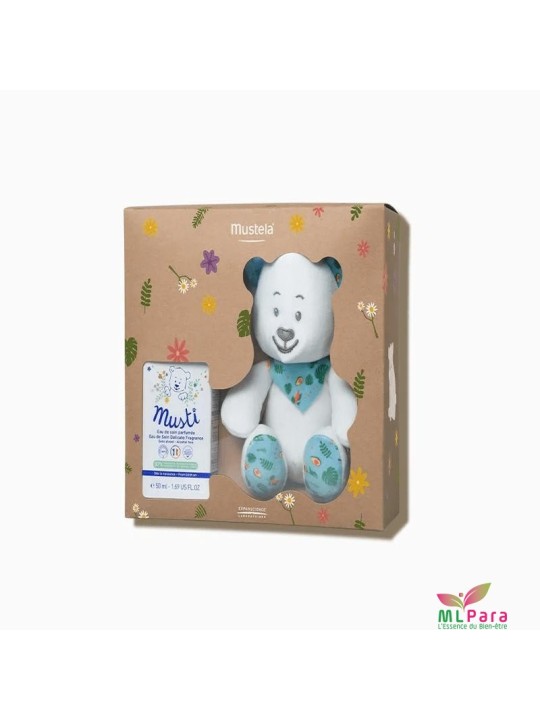 MUSTELA Coffret Musti unisexe Eau de Soin Parfumée 50ml avec Doudou offert