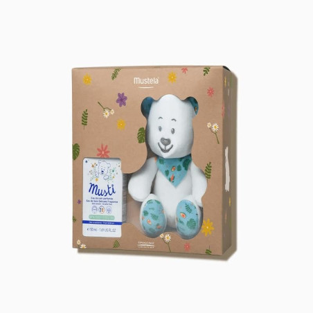 MUSTELA Coffret Musti unisexe Eau de Soin Parfumée 50ml avec Doudou offert