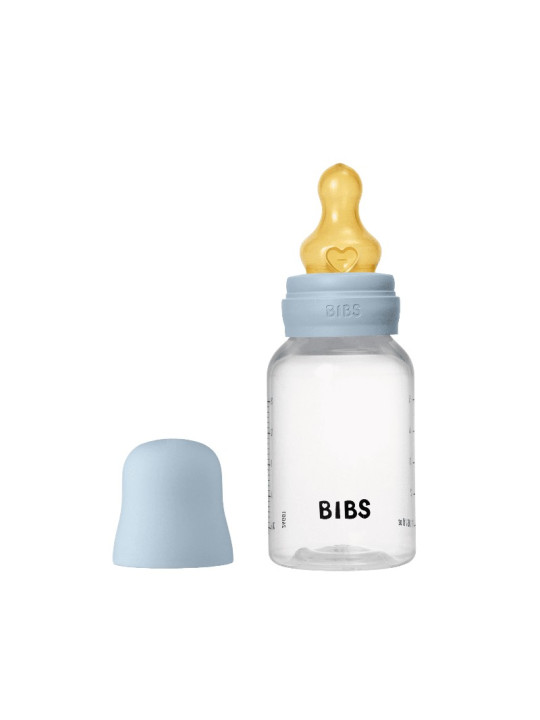 BIBS biberon latex 150ml /slow flow-blue 87