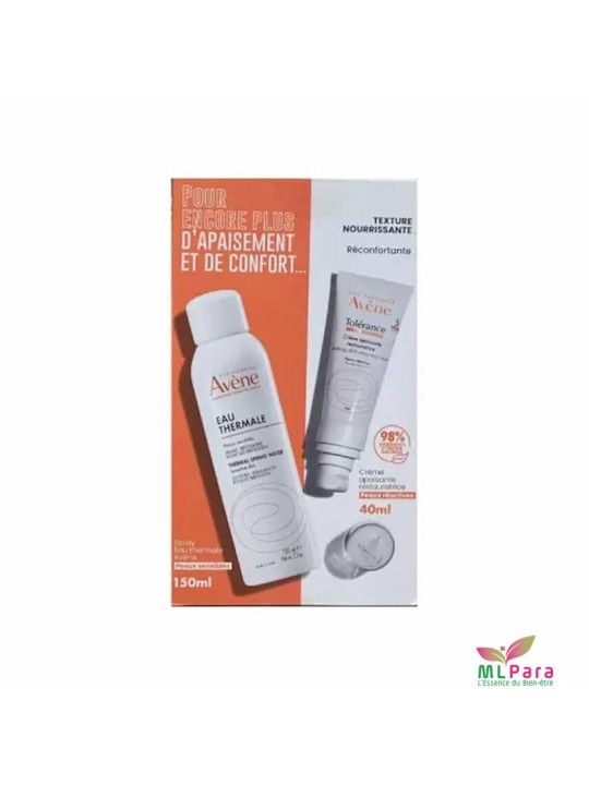 AVENE COFFRET CONTROLE TOLERANCE CREME APAISANTE 40ML+EAU THERMALE 150ML (OFFERT)