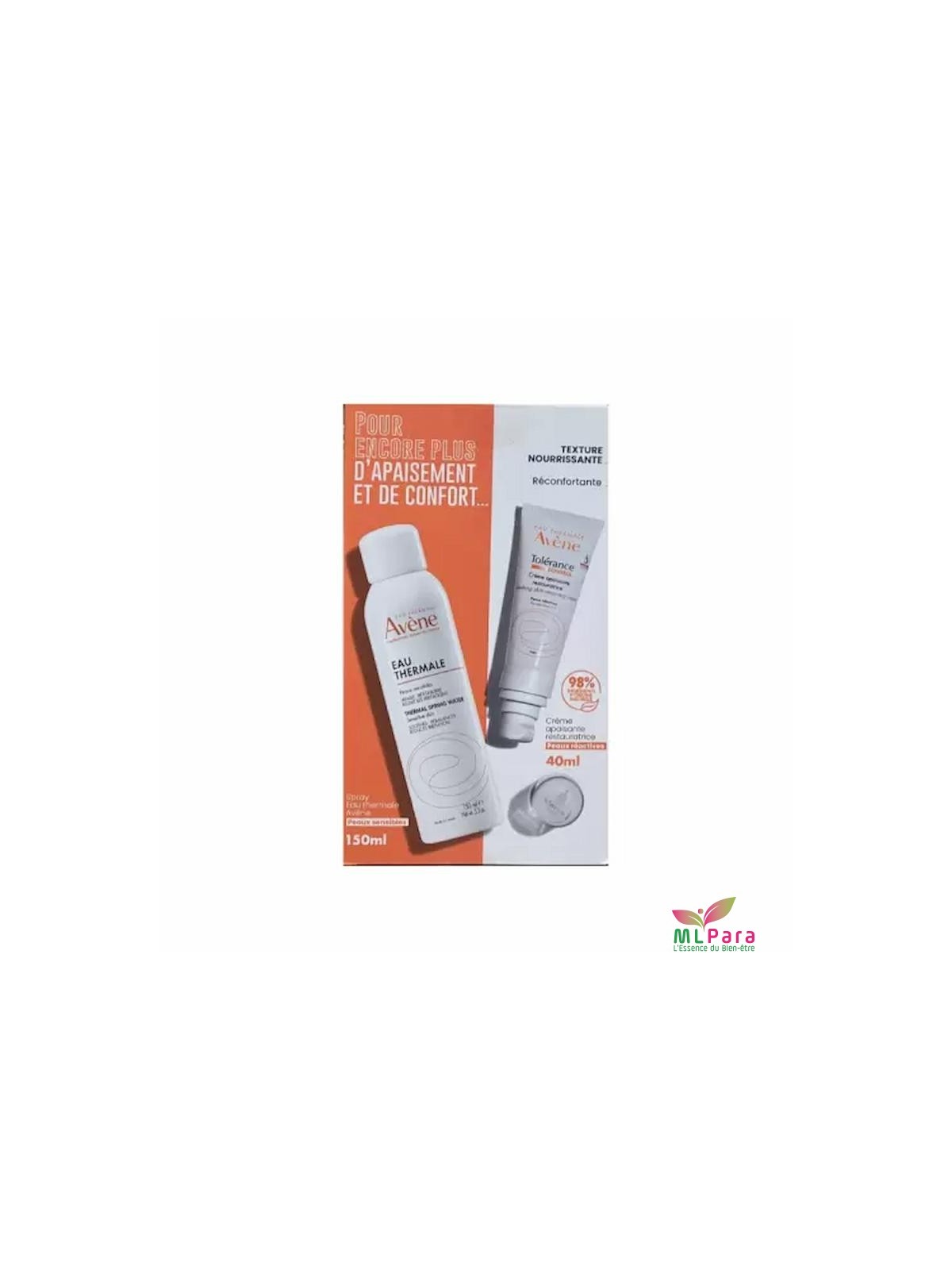 AVENE COFFRET CONTROLE TOLERANCE CREME APAISANTE 40ML+EAU THERMALE 150ML (OFFERT)