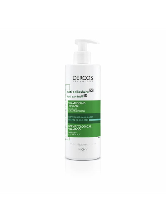 Vichy Dercos Shampoing Traitant Anti-Pelliculaire Cheveux Normaux à Gras 390ml