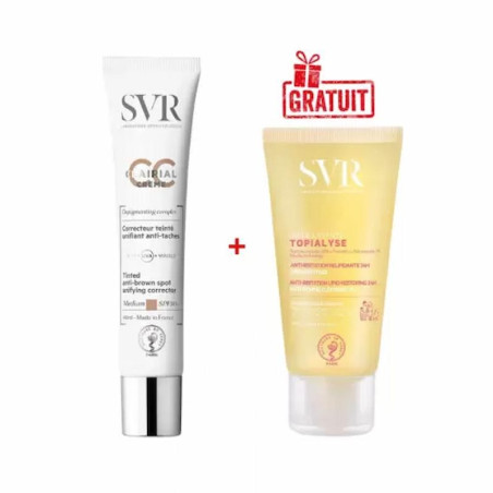 SVR CLAIRIAL CC CREME MEDIUM SPF50+ 40ML+TOPIALYSE HUILE LAVANTE 55ML (OFFERT)